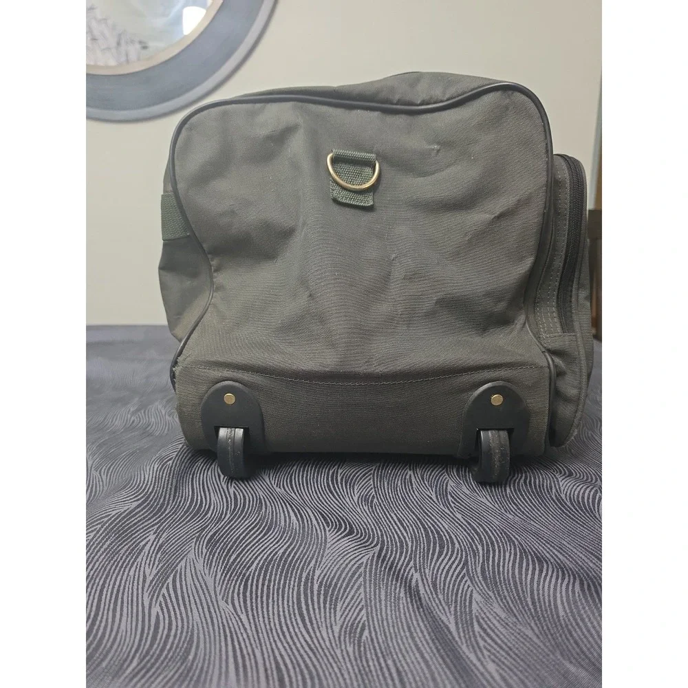 Vintage Ricardo Beverly Hills Forest Green Travel Duffel Bag Overnighter...
